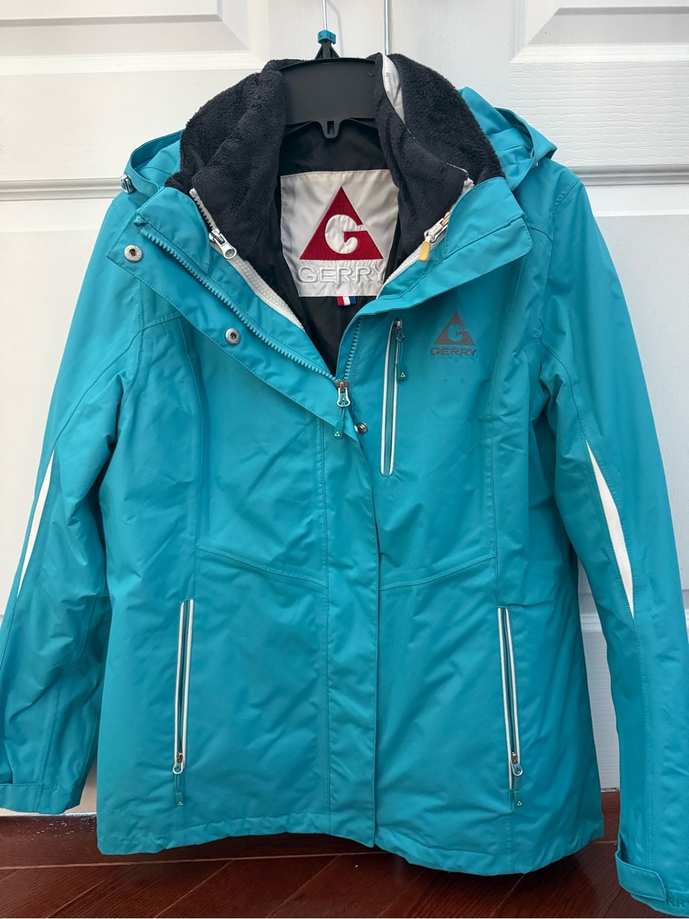 Gerry Weber Teal Waterproof Ski Jacket with Hood